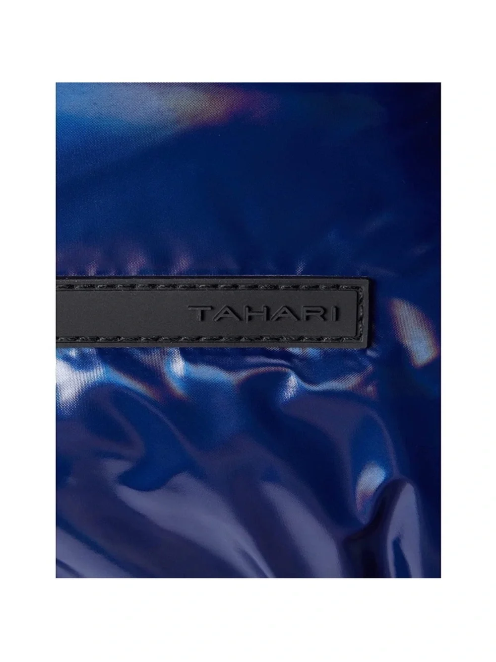 “NEW WITH TAGS” Tahari Bardot Metallic Navy Blue Quilted Puffer Hobo Bag (13x12)